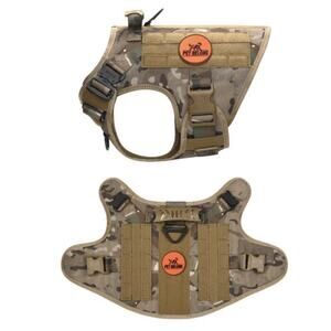 Pet Belong Size Medium Camo Camouflage Tactical K9 Dog No Pull Harness